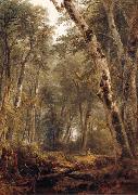 Asher Brown Durand Study Woodland interior oil painting